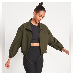 Old Navy Women's Black Stretchtech front zip jacket size XL Tall